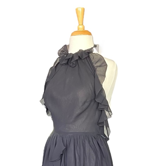 Vintage Bill Blass Silk Cocktail Dress - Size 10 - Picture 4 of 9